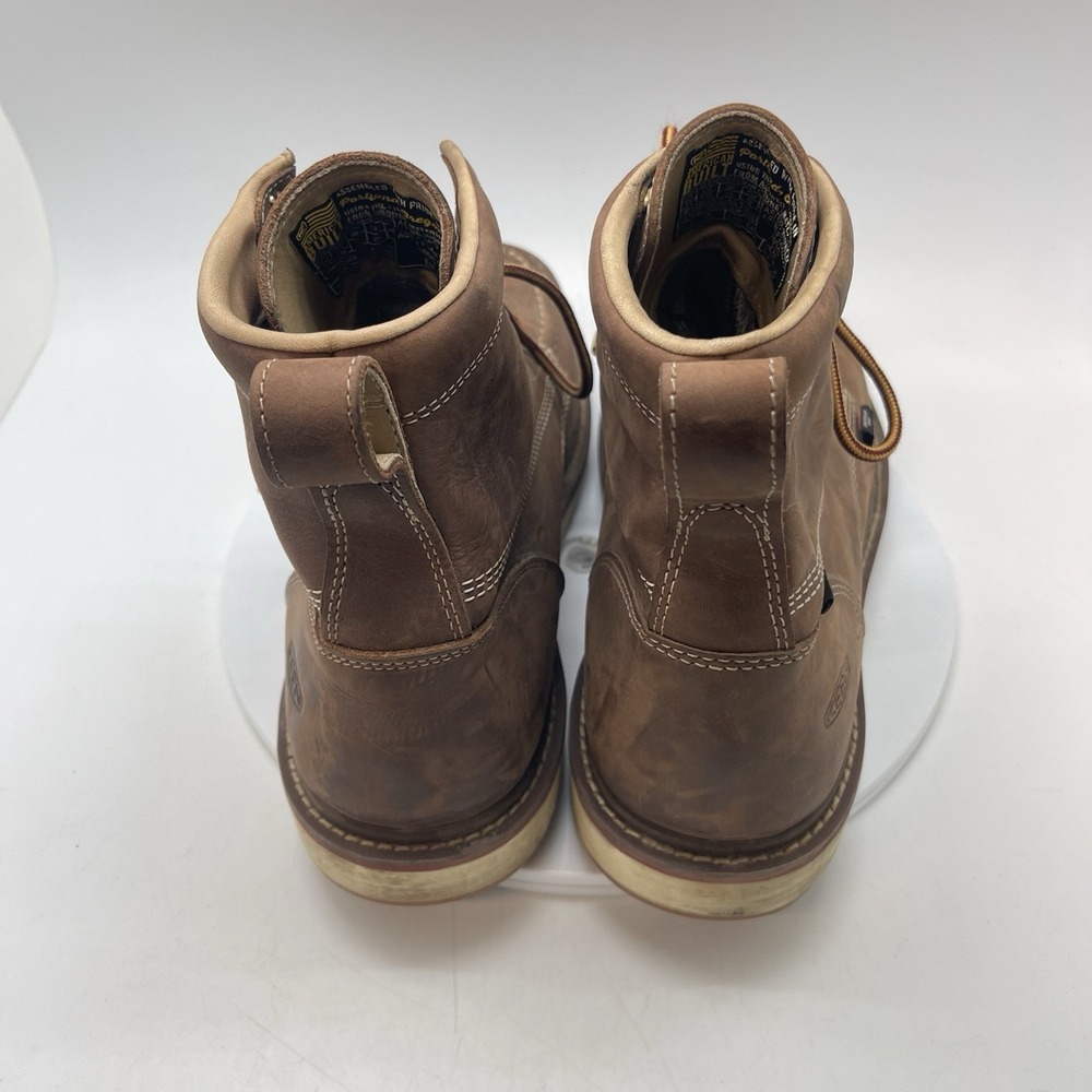 Keen Boots Mens 11 D Liberty 6" Waterproof Carbon-Toe 1030604D Brown Work Shoes - Picture 4 of 10